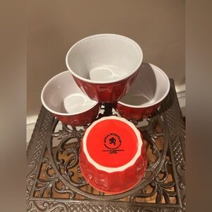 Set of (4) Royal Norfolk Red Ramekins